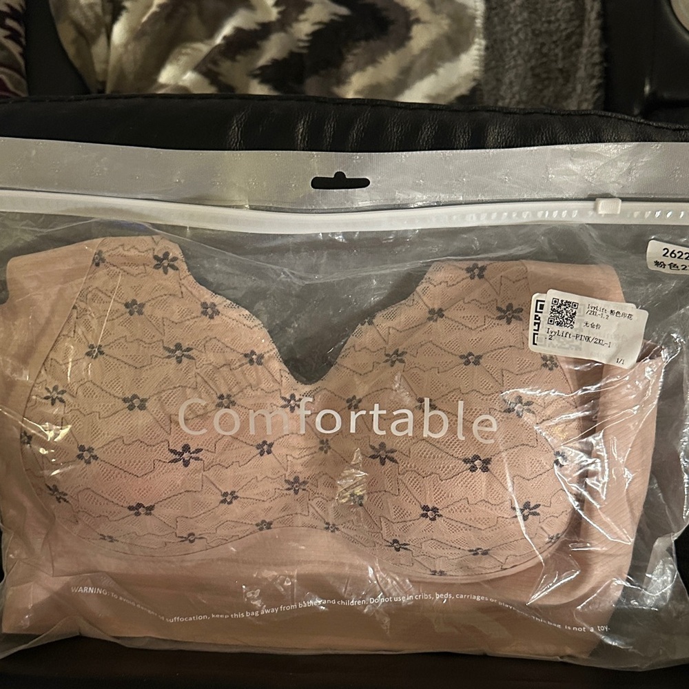 Comfortable Lace Bra - Blush